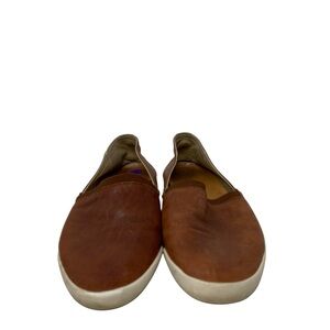 Brown Leather Slip Ons